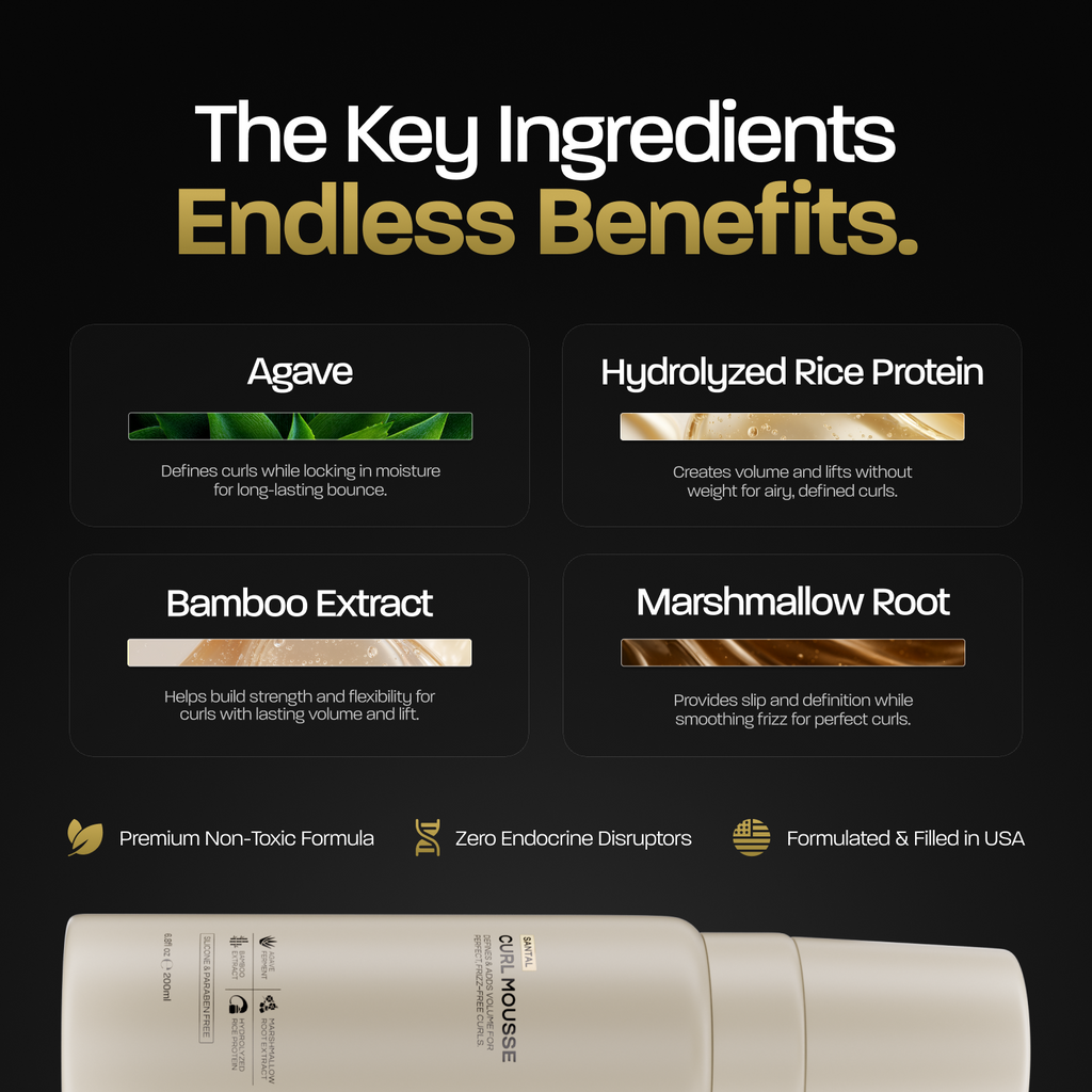 Hydration & Volume Duo - Gym Bag Curl Mousse
