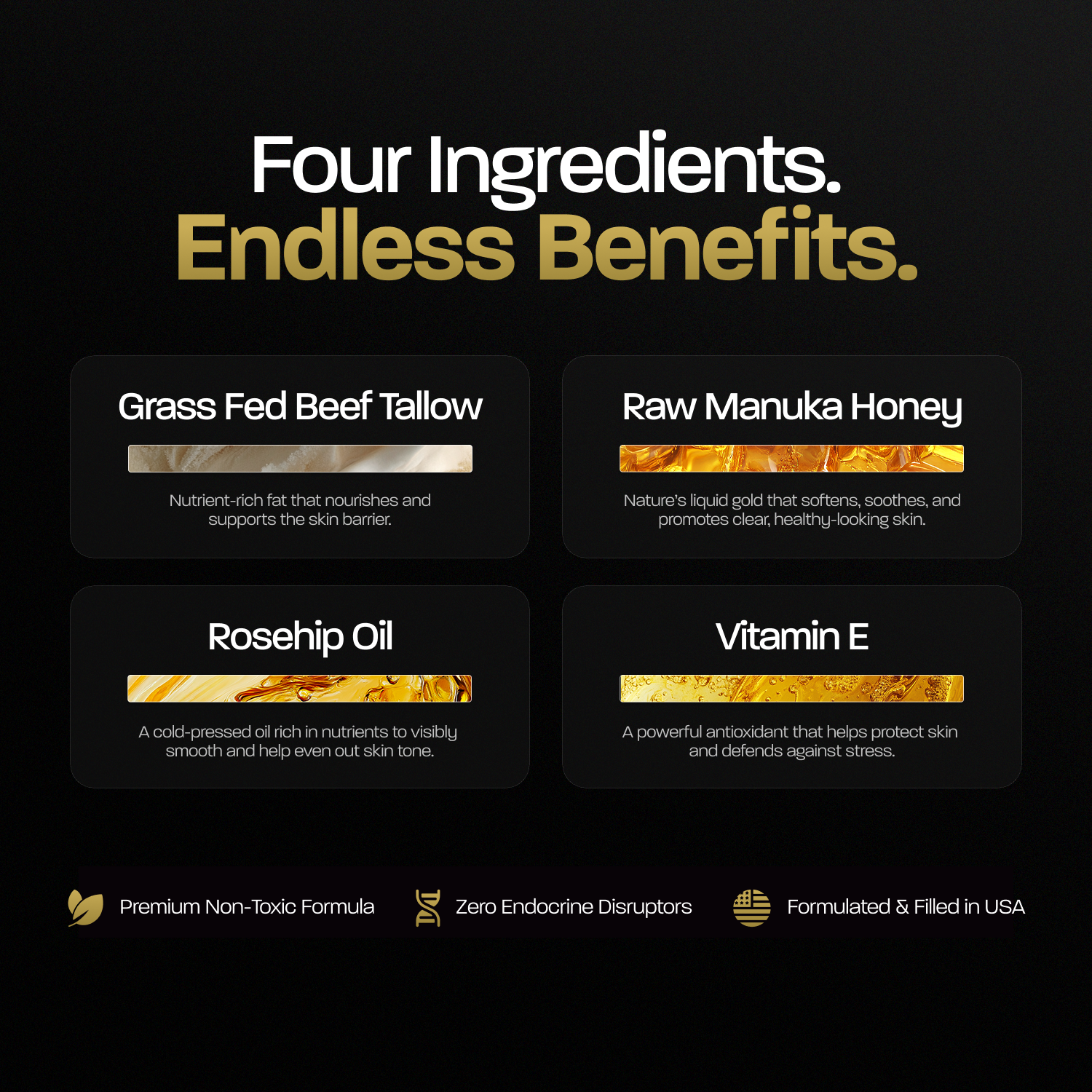 Tallow Moisturizer - Travel Ready Daily Grooming Kit